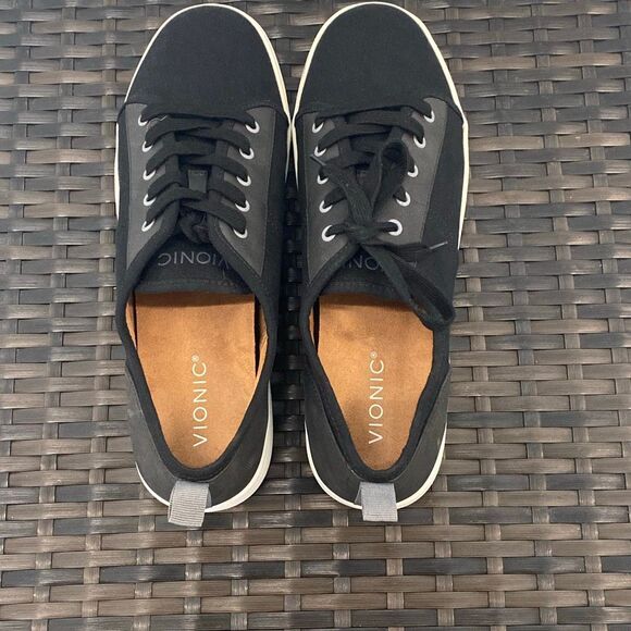 Vionic womens Pisces canvas and leather lace up sneakers womens size 11 - Picture 5 of 7